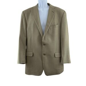 Coppley Sport Coat Mens 44 Long Beige Herringbone Silk Wool Merano Blazer Canada